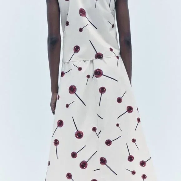 ZARA SS24 PRINTED POPLIN SHIRTDRESS ZW COLLECTION 3089/144 019/320 - Picture 5 of 11